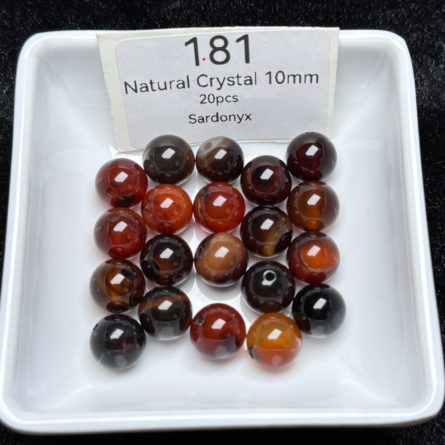 181 Sardonyx
Natural Crystal 10mm
20pcs