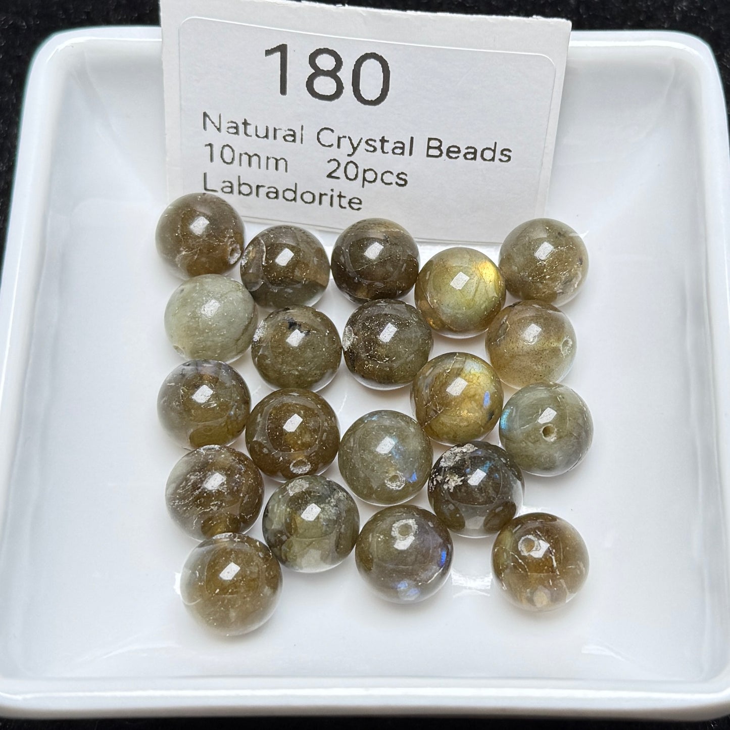 180 Labradorite
Natural Crystal Beads10mm20pcs