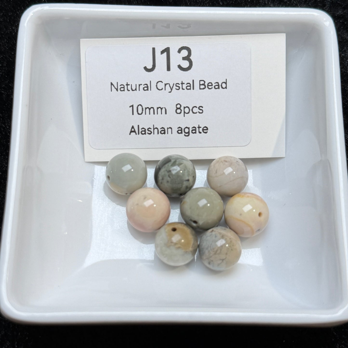 J13 Alashan agate
Natural Crystal Bead
10mm 8pcs